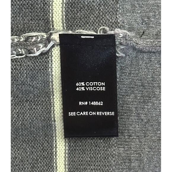 TORRID Boyfriend Cardigan Sweater Longline Button Up Lagenlook Striped Gray 2X - Picture 11 of 12